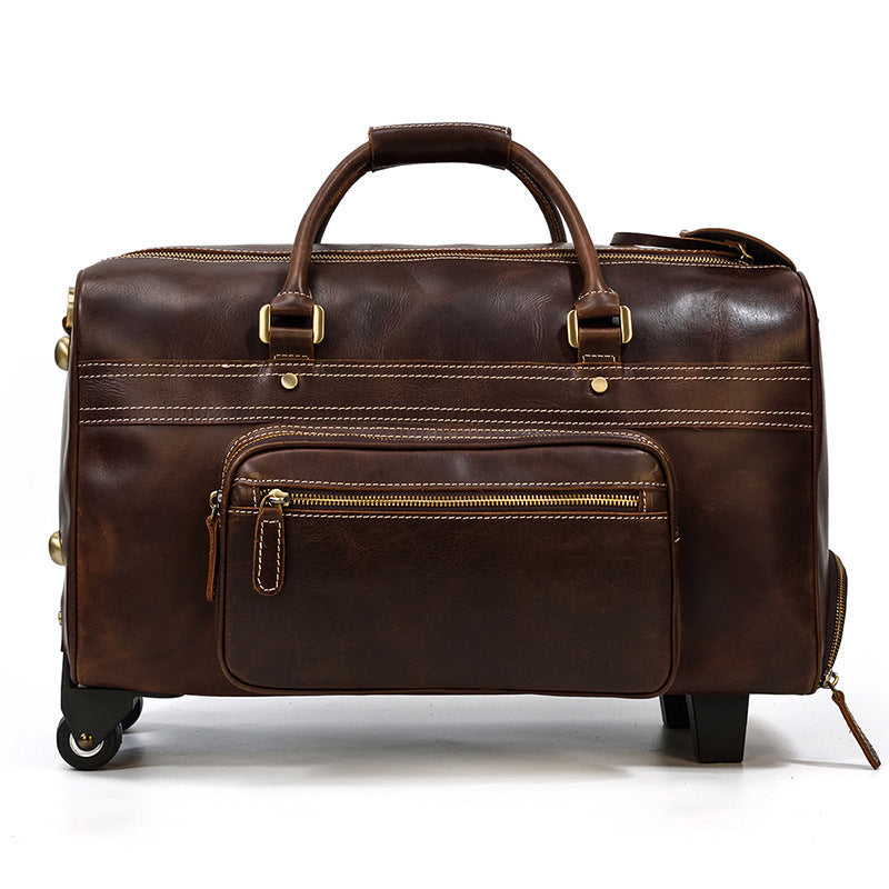 Leather Business Travel Handbag
