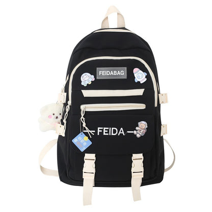 Elegante mochila Mori Leisure de gran capacidad para estudiantes de secundaria