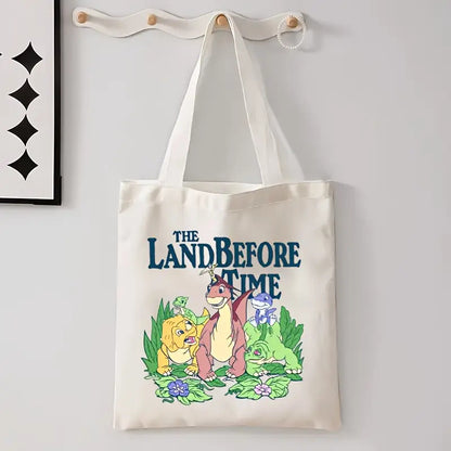 Printed Canvas Casual Tote Bag