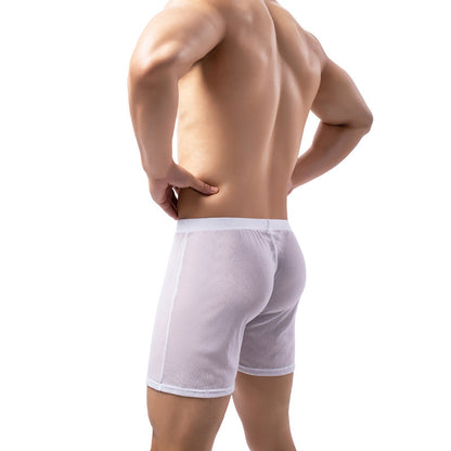 New Men's Leggings Solid Color Fully Transparent Underwear