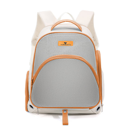 Bolsa de transporte para gatos con doble hombro, portátil y plegable.