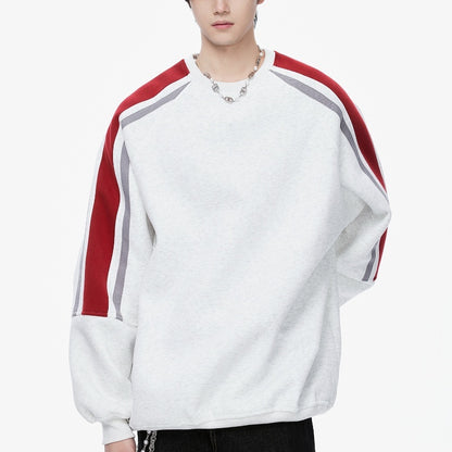Spring New Patchwork Contrast Color Raglan Sleeve Casual Jacket