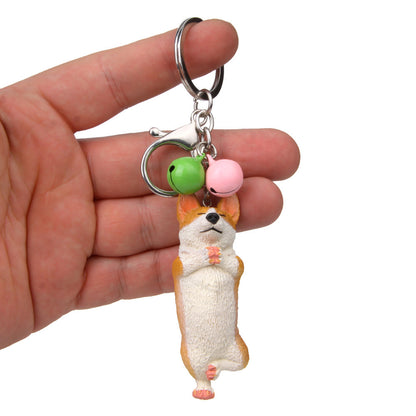 Llavero con campana para escalar, ideal para yoga y perros independientes de Corgi