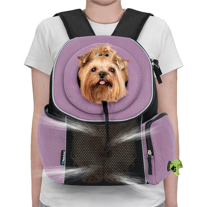Bolsa de transporte para perros, mochila portátil de viaje, transpirable, para exteriores, suministros para mascotas.