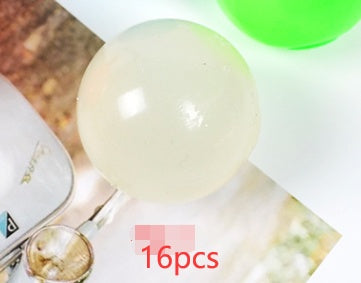 Bolas adhesivas luminosas para pared, juegos de fiesta en casa, juguetes novedosos que brillan en la oscuridad, juguete de descompresión para apretar.