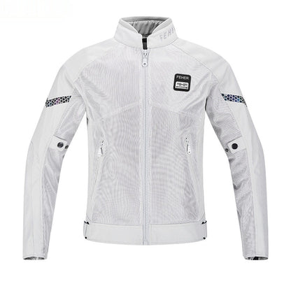 Chaqueta de malla transpirable para hombre, ropa de ciclismo y motociclismo