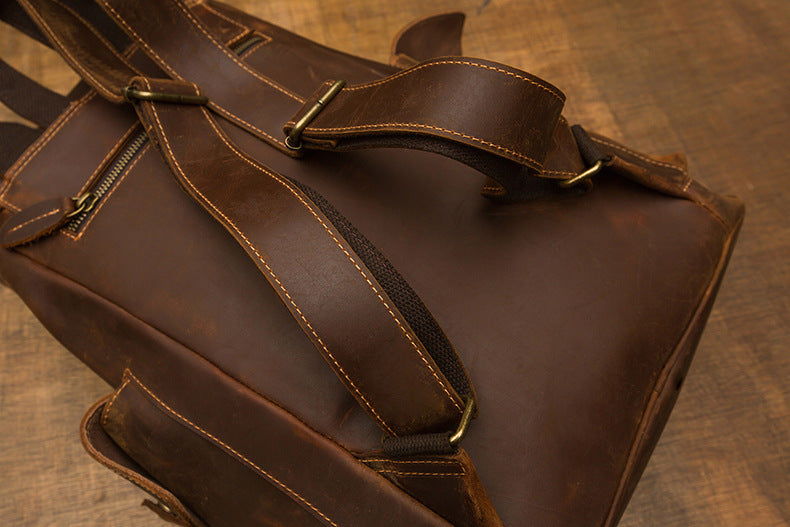 Timberwolf Retro Leather Backpack