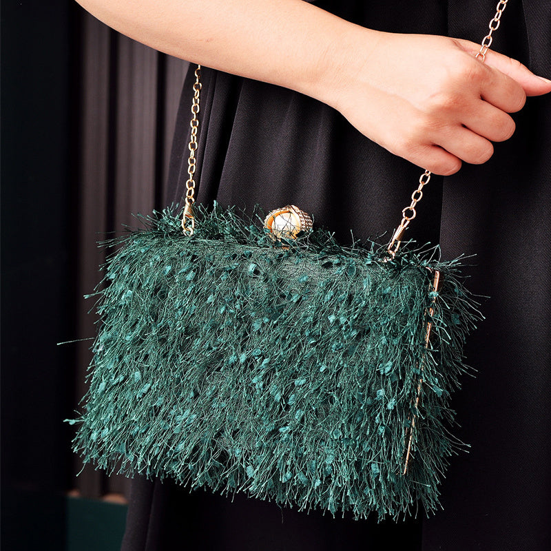 Tassel Party Evening Bag Fashion Luxury Designer Square Bags Crossbody Shoulder Bag Ladies