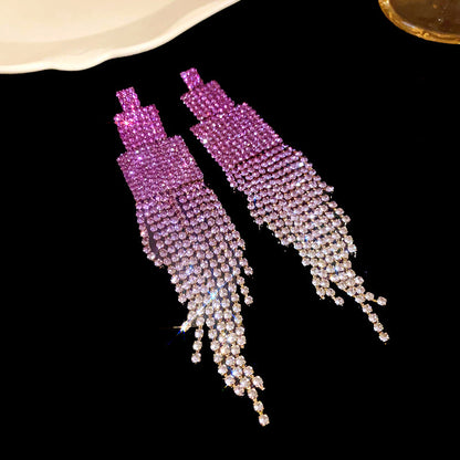 Pendientes de borlas con diseño de amor de moda para mujer