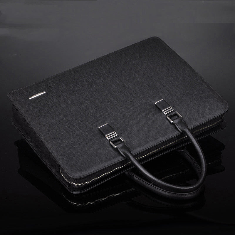 Maletín de negocios con cerradura de combinación y múltiples compartimentos para hombre