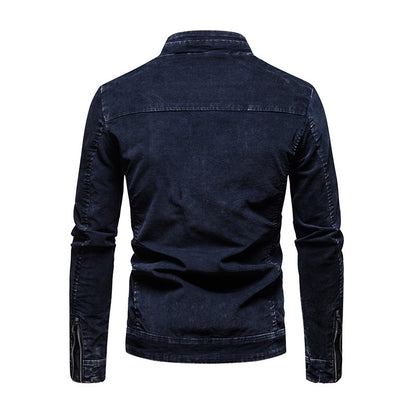 Chaqueta vaquera vintage de otoño para hombre