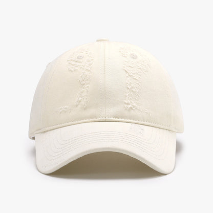 Gorra con visera estilo americano retro con aspecto de cara para hombre