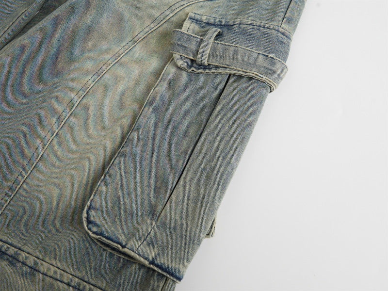 Fashion Straight Denim Pants Men And Women