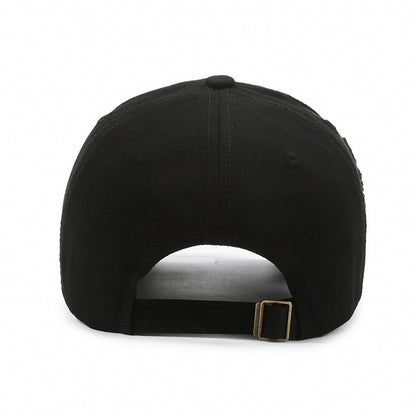 Gorra de béisbol vintage Street Hole para hombre, estilo vaquero antiguo lavado