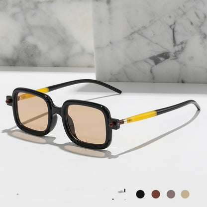 Retro Künstlerische Quadratische Sonnenbrille Damen