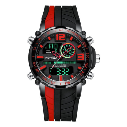 Business Sports Multifunktions-Dual-Display-Herrenuhr