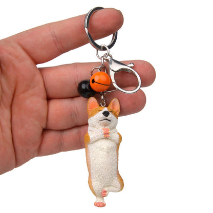 Llavero con campana para escalar, ideal para yoga y perros independientes de Corgi