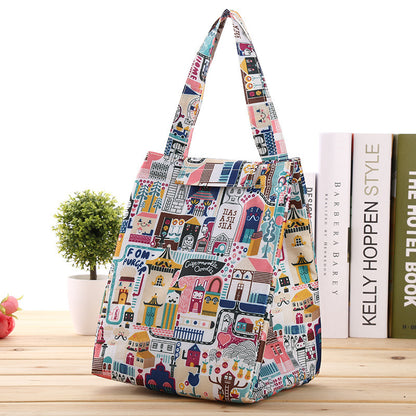 Bolsa térmica para almuerzo con dibujos animados, ideal para picnic al aire libre