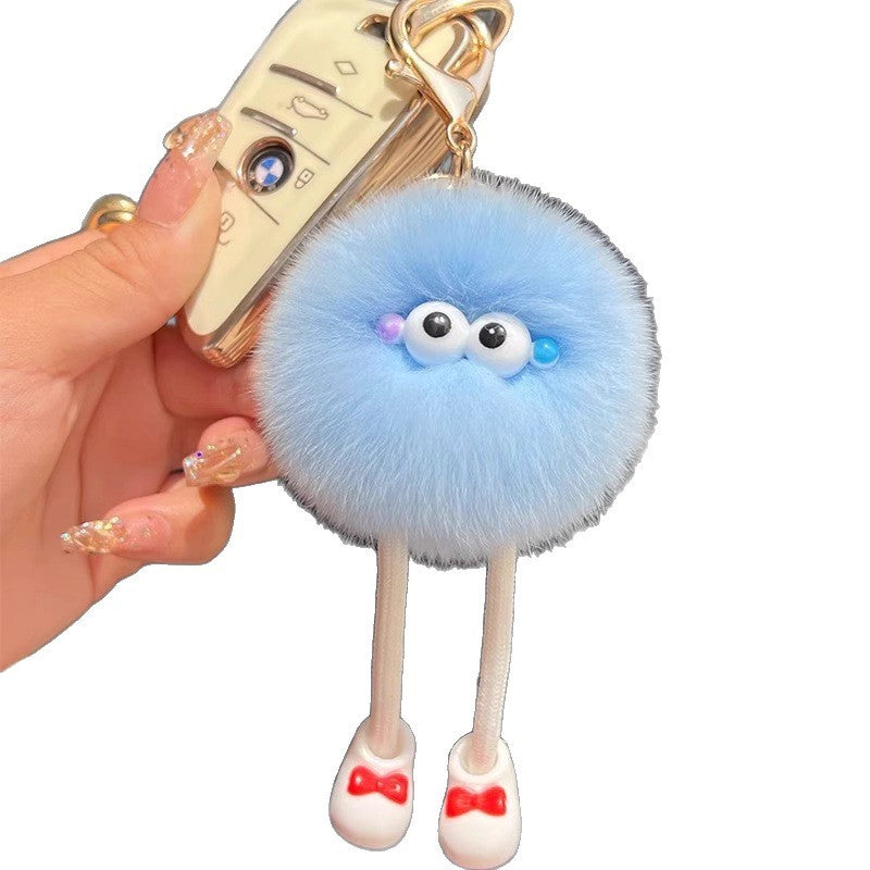 Plush Big Long Leg Small Briquette Key Ring