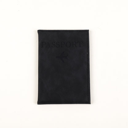 Funda protectora de cuero para pasaporte con gran capacidad