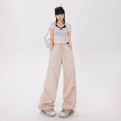 Verstellbare Taille Atmungsaktive Arbeitskleidung Freizeithose Damen