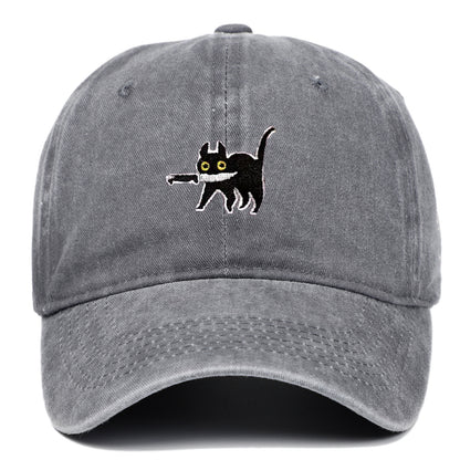 Sombrero para exteriores desgastado con bordado retro