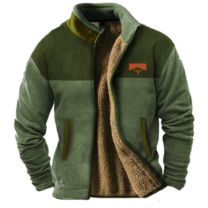 Abrigo acolchado de polar de algodón para hombre