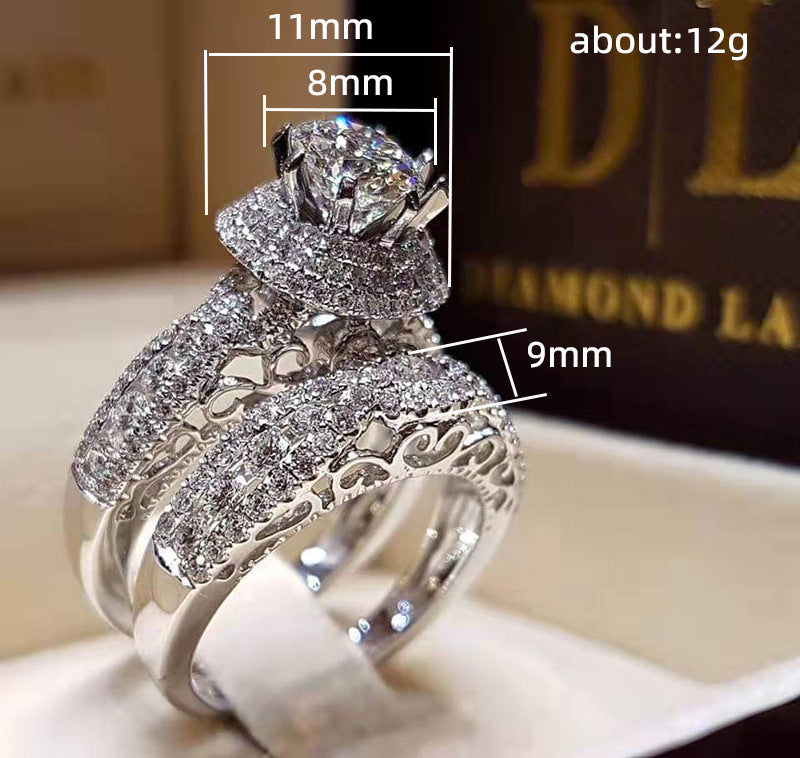 European And American Luxury Party Wedding Hand Ring