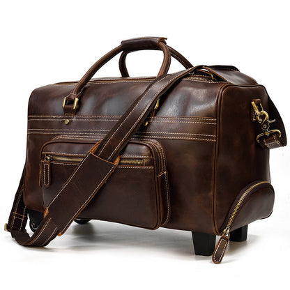 Leather Business Travel Handbag