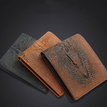Cartera corta para hombre con estampado de personalidad de moda