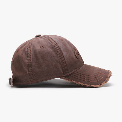 Buchstaben Dreidimensionale Stickerei Soft Top Burr Herren Baseball Cap