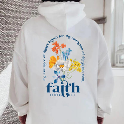 Sudadera con capucha cristiana estética con versículo bíblico para mujer