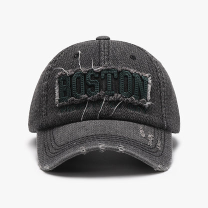Gorra de hombre con visera suave y bordado tridimensional para exteriores