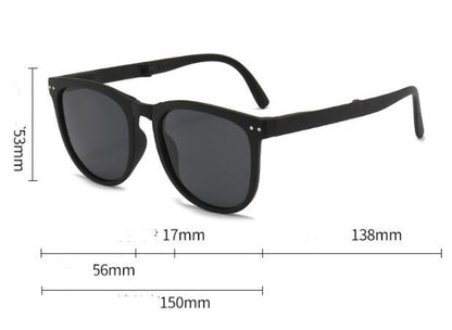 Trendige faltbare Sonnenbrille für Damen TR polarisierte faltbare Sonnenbrille