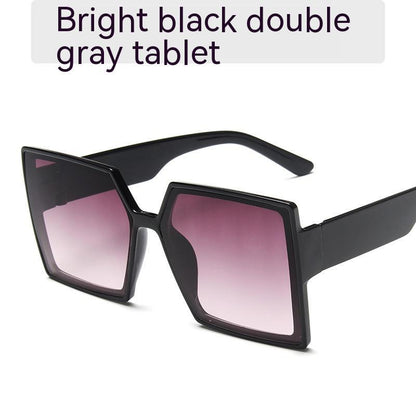 Nuevas gafas de sol con montura cuadrada grande para mujer