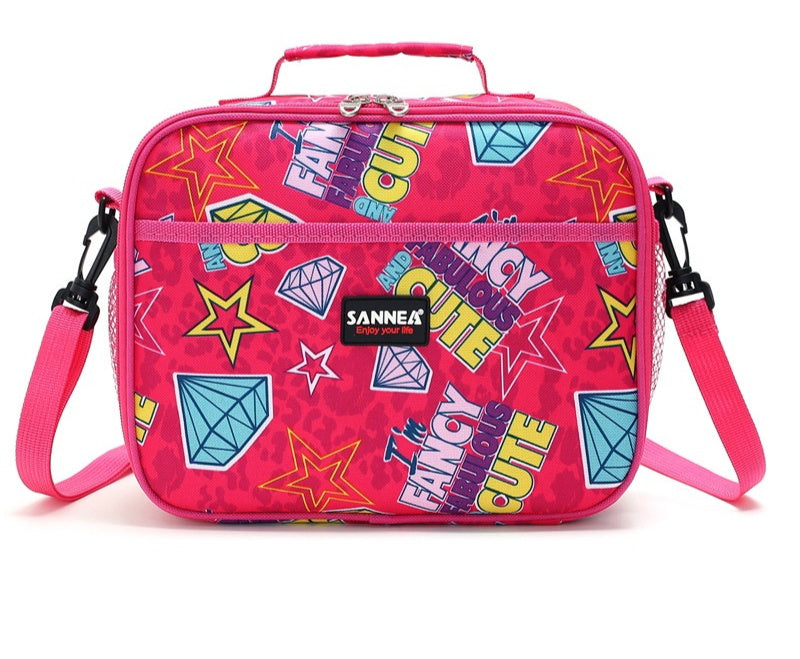 Children's Portable Cartoon Extra Thick Insulation Lunch Bag