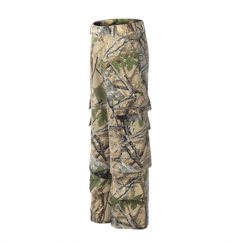 Jungle Camouflage Cargo Pants Men Fashion Brands Niche - BAGMODA