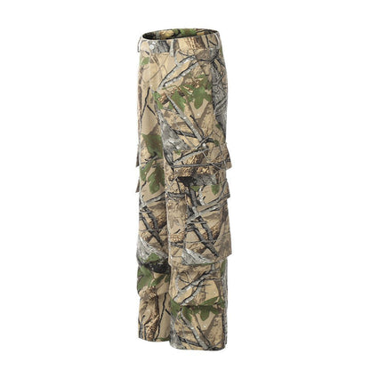 Jungle Camouflage Cargo Pants Men Fashion Brands Niche - BAGMODA