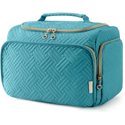 Neceser de viaje para cosméticos, portátil, impermeable, con gancho