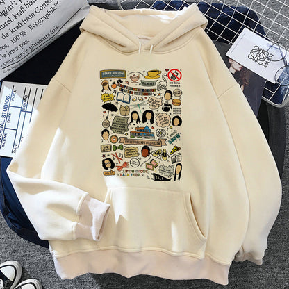 Sudadera con capucha Gilmore Girls para mujer, estilo Y2K, para invierno