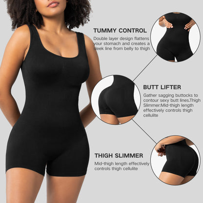 Einfarbige integrierte Sport-Shapewear für Damen