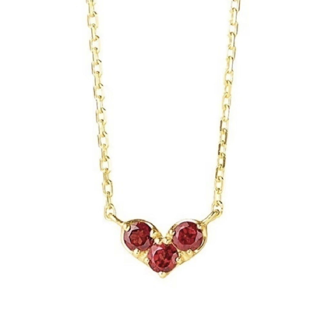 Collar con piedras de nacimiento de amor de enero a diciembre (Nicho)