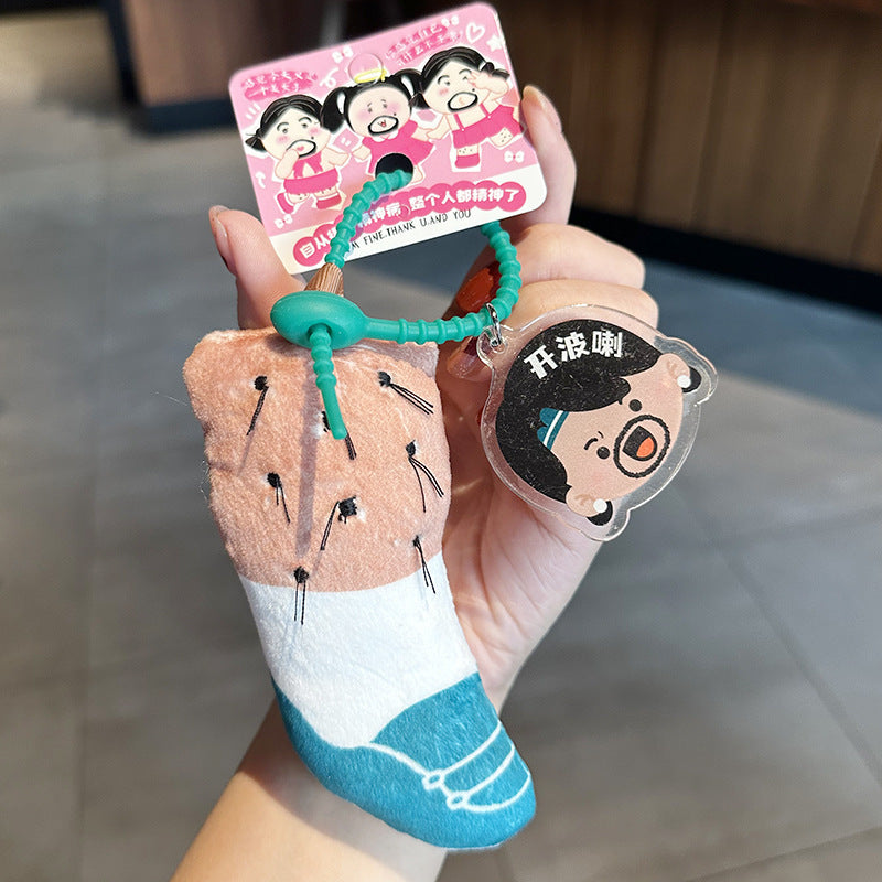 Plush Doll Creative Funny Keychain
