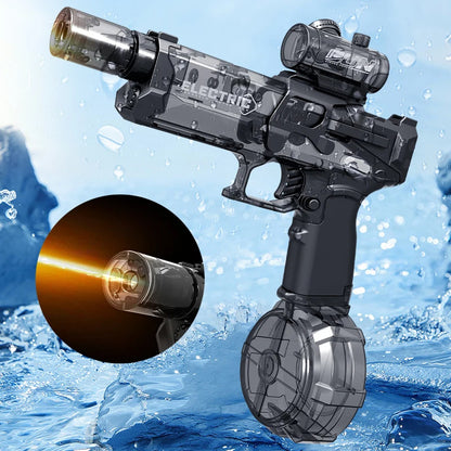 Pistola de agua eléctrica Fire Rat, luz fría, totalmente automática, juguete de verano, deportes, entretenimiento, regalos para niños, AC223