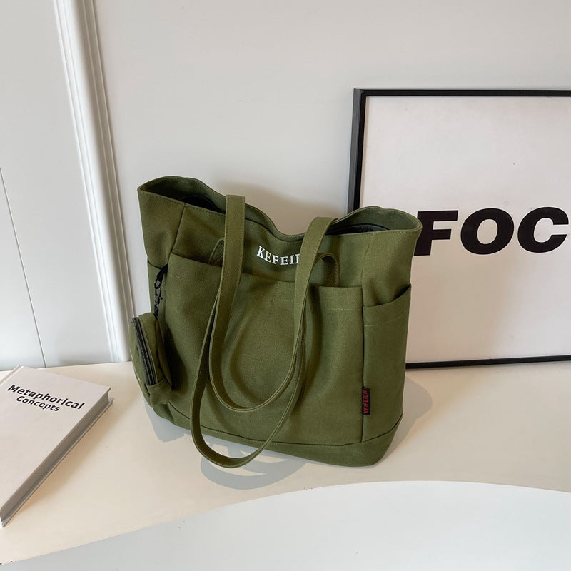Canvas Shoulder Leisure Tote Bag
