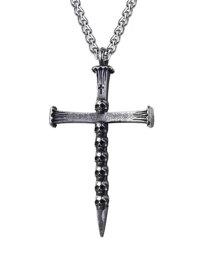 Collar de cruz para mujer, estilo hip hop, moderno, estilo europeo y americano.